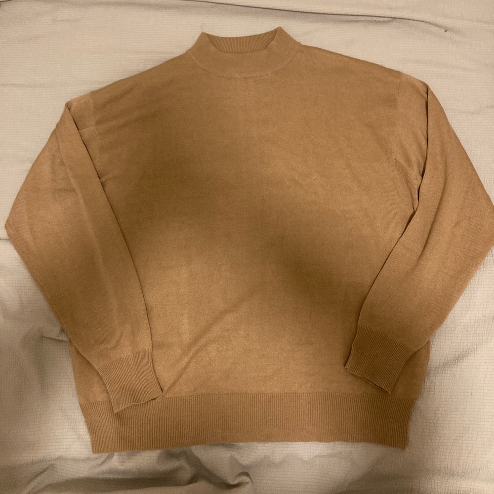 Winter Silks Tan Sweater Silk Cashmere